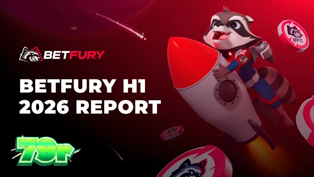 Interface da plataforma de jogos BetFury em um dispositivo móvel